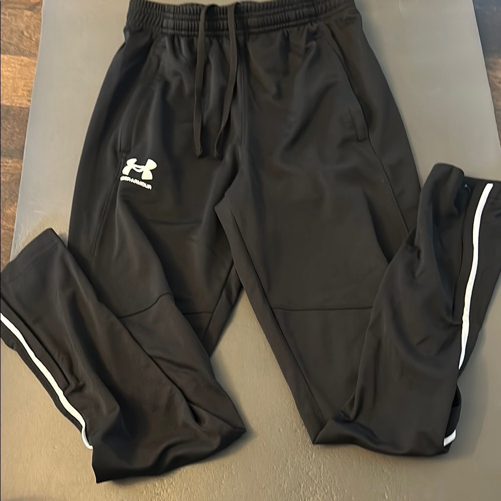 Under Armour Black Joggers with White Logo
